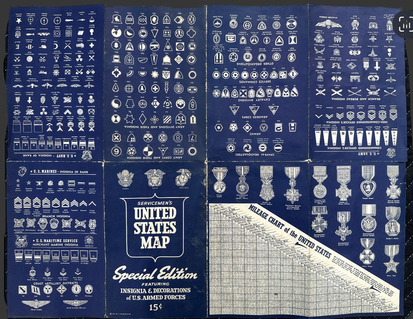 WW2 US Servicemen's Map