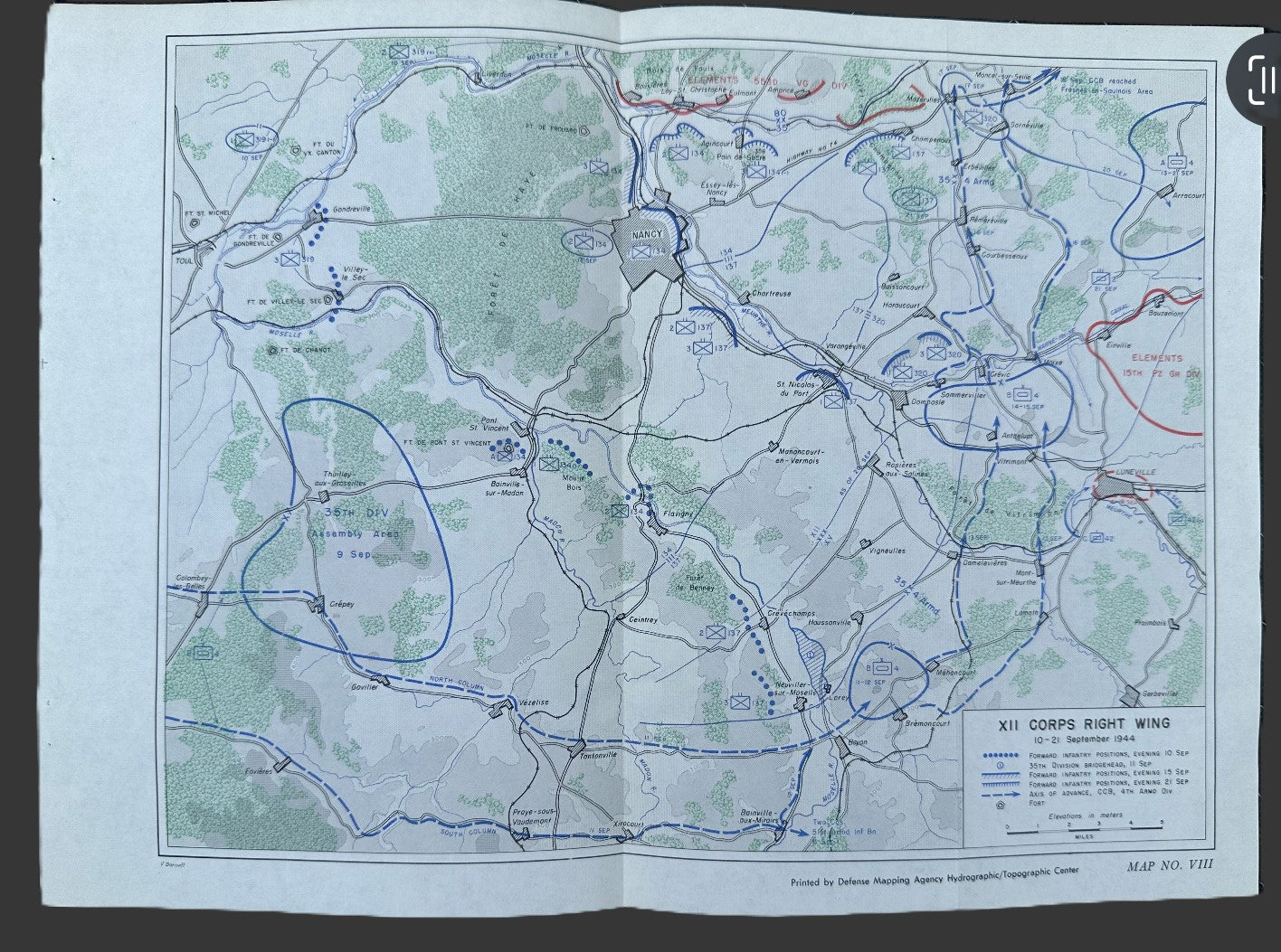 WW2 US Maps XII Corps