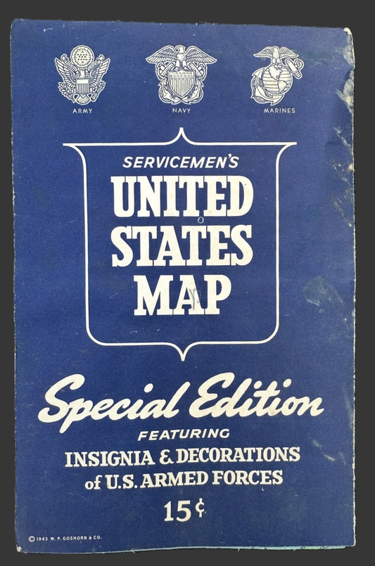 WW2 US Servicemen's Map